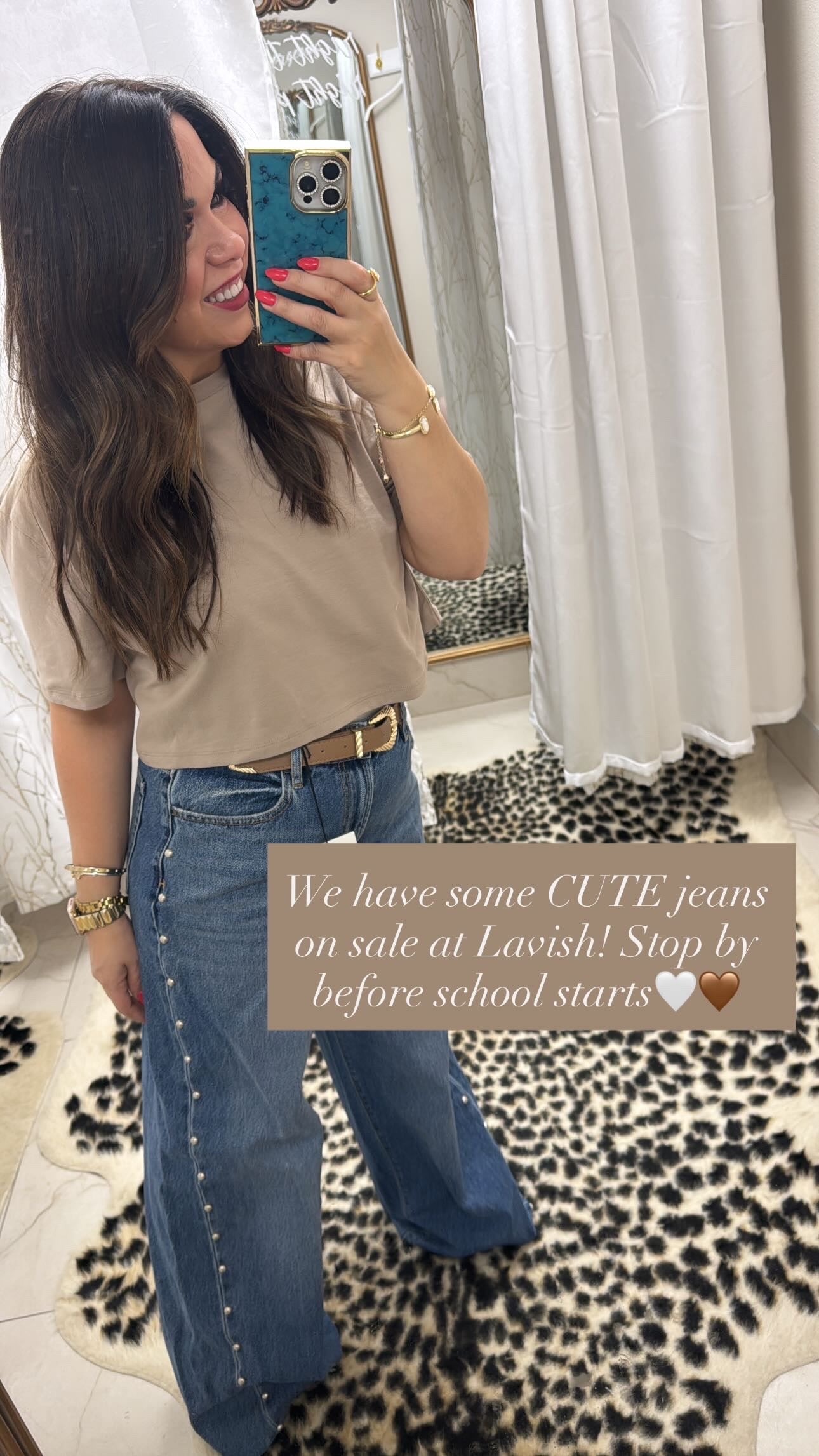 Hidden jeans stud