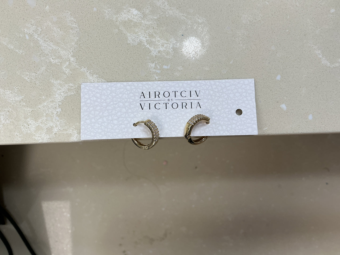 Bling small dainty hoops Airotciv by Victoria