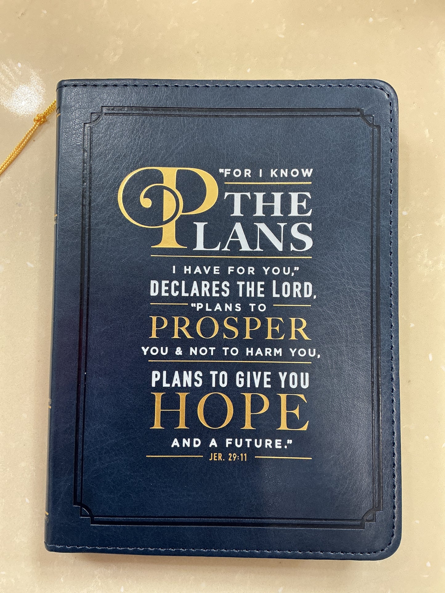 Blue notebook Jeremiah 29:11
