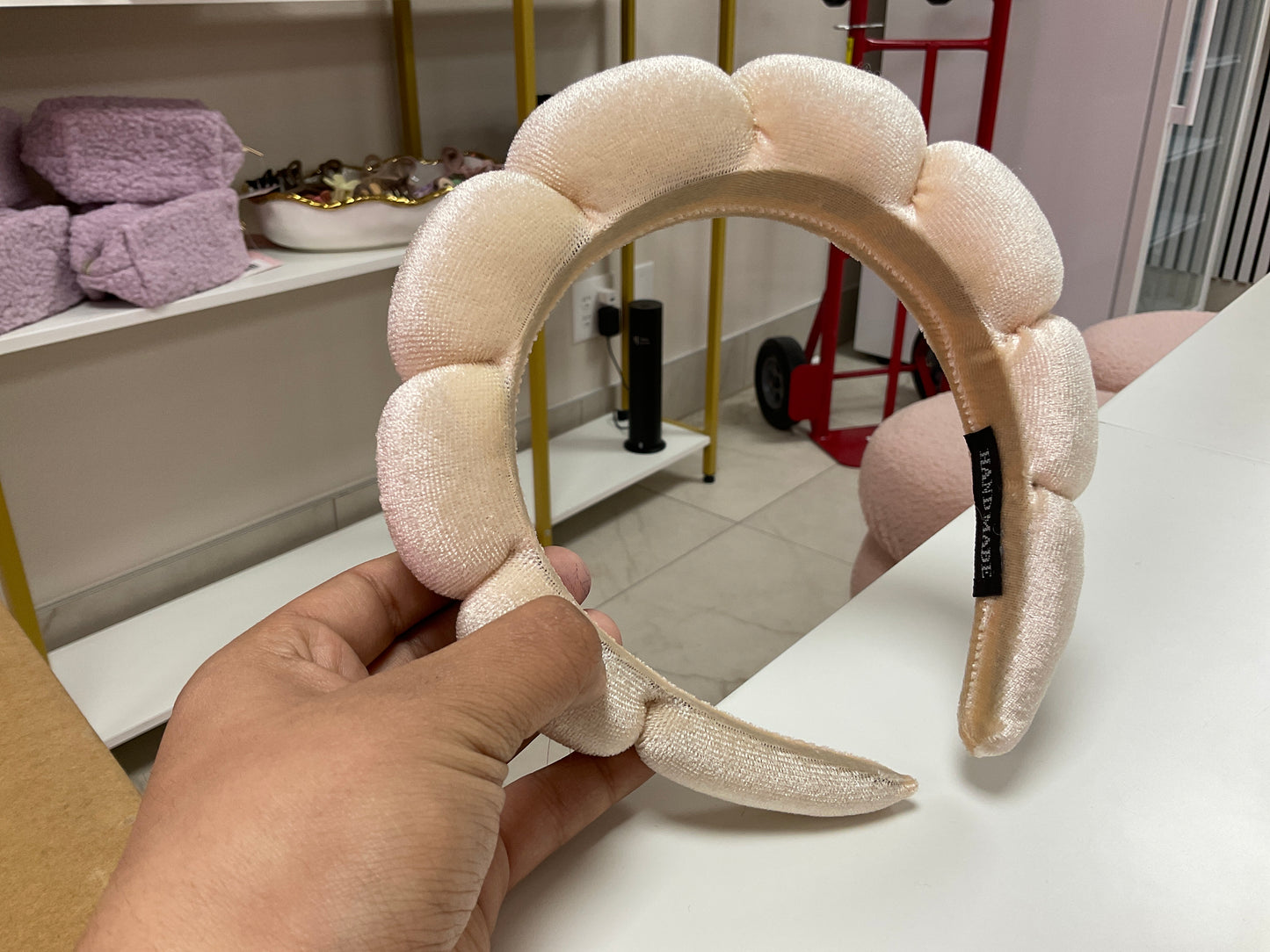 Cream headband