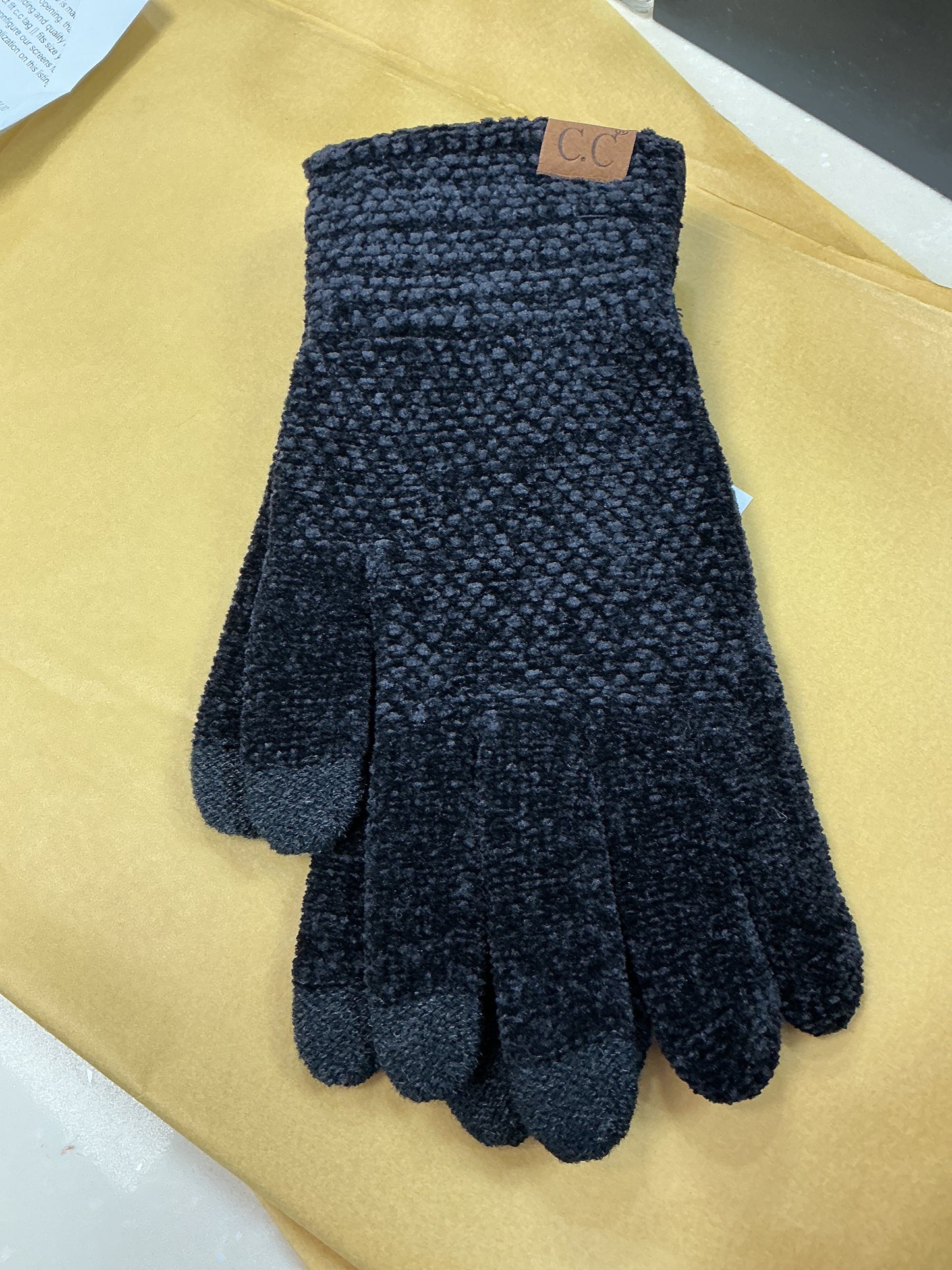 Black gloves