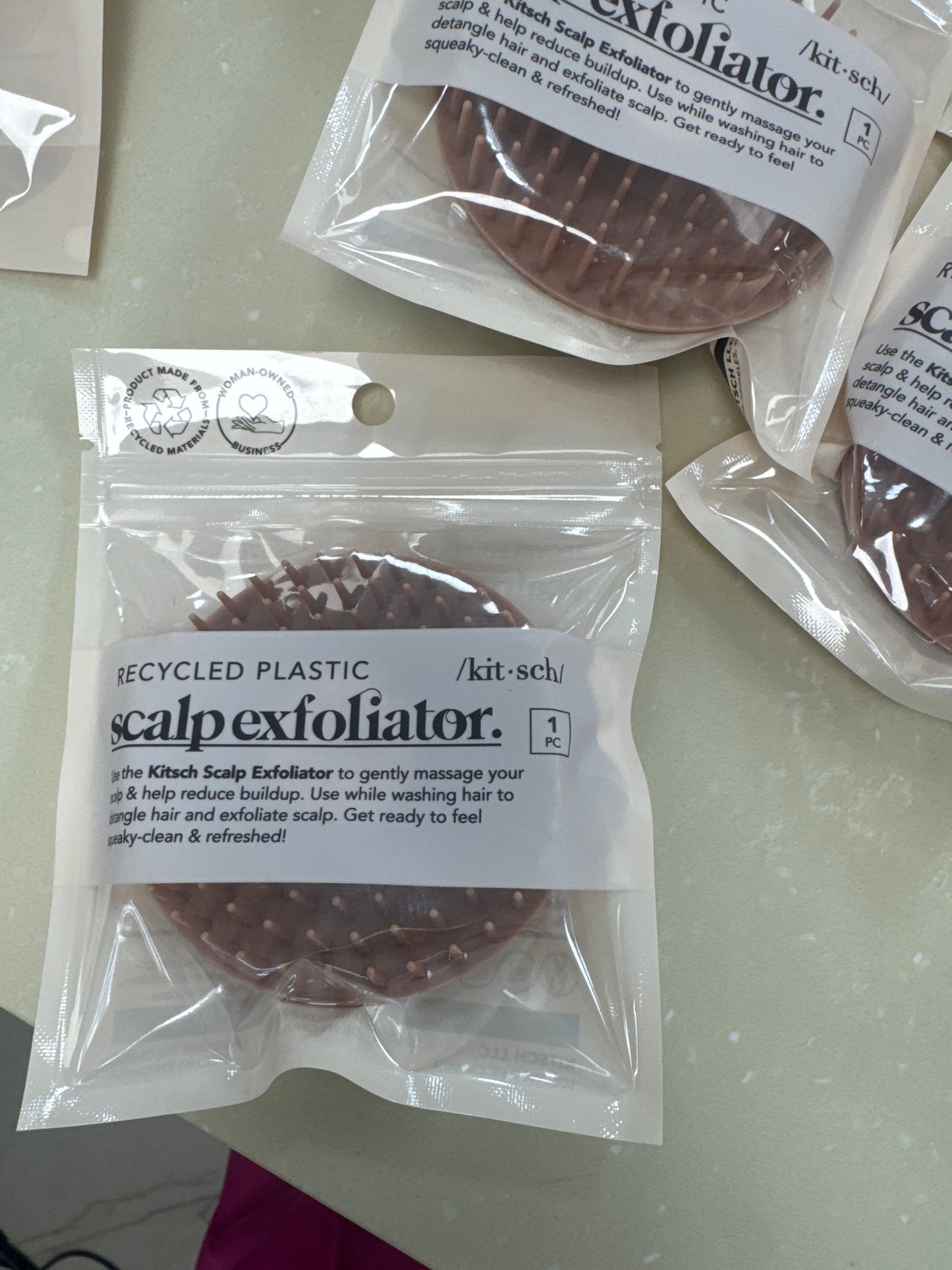 Scalp brush exfoliator