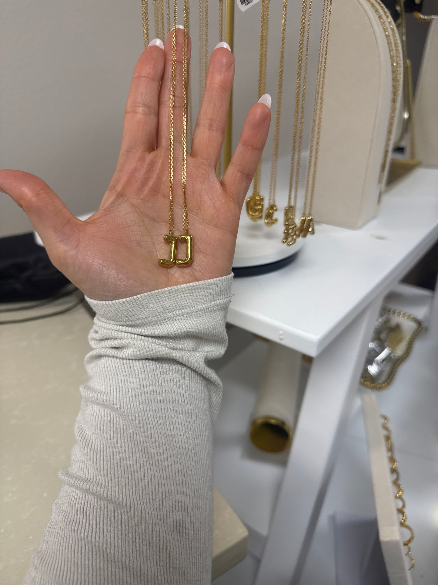 J Initial Gold Necklace