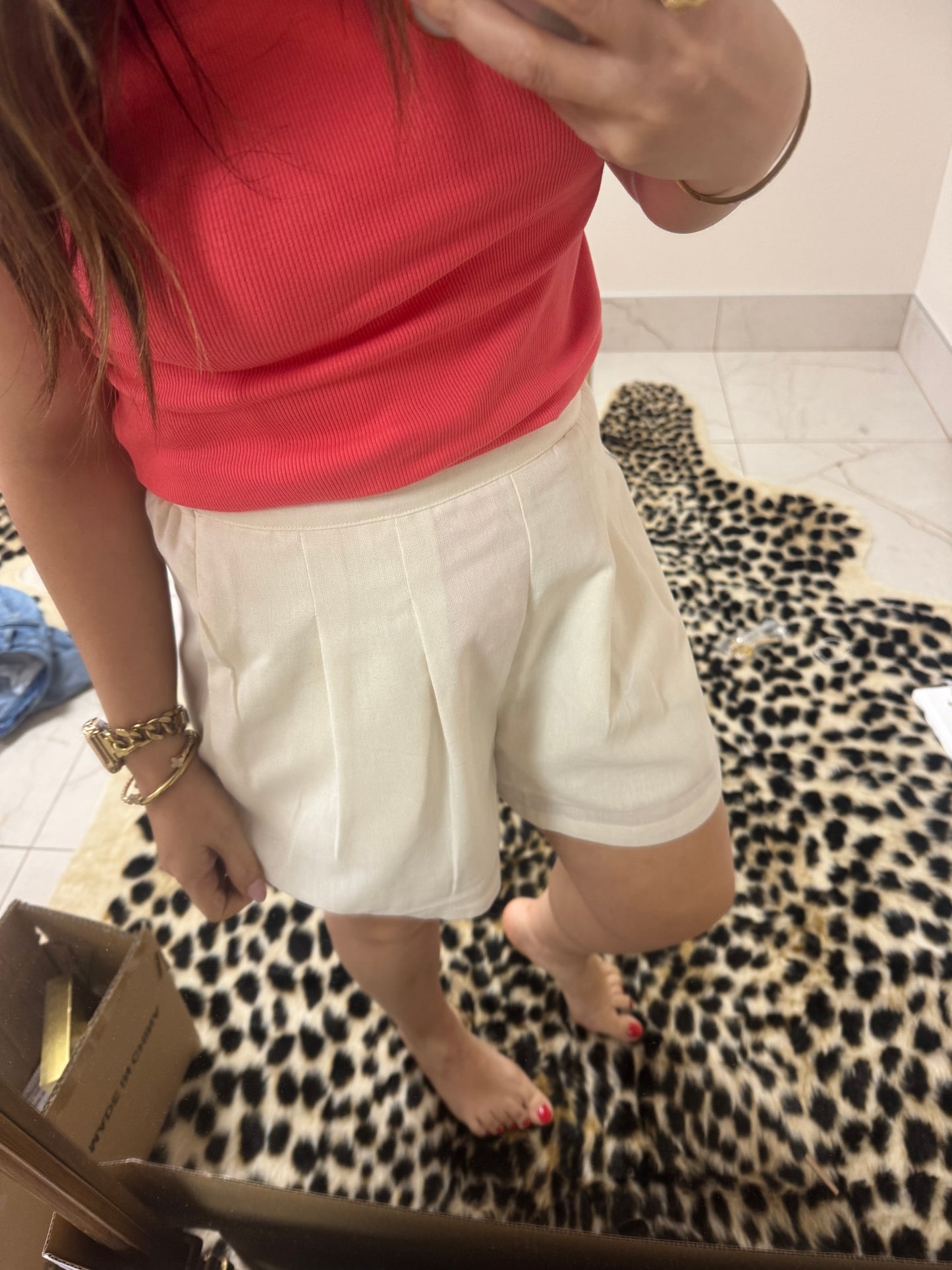 White dressy shorts