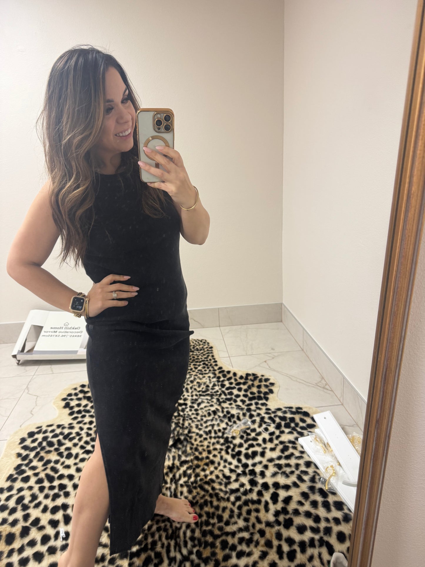 Black long dress