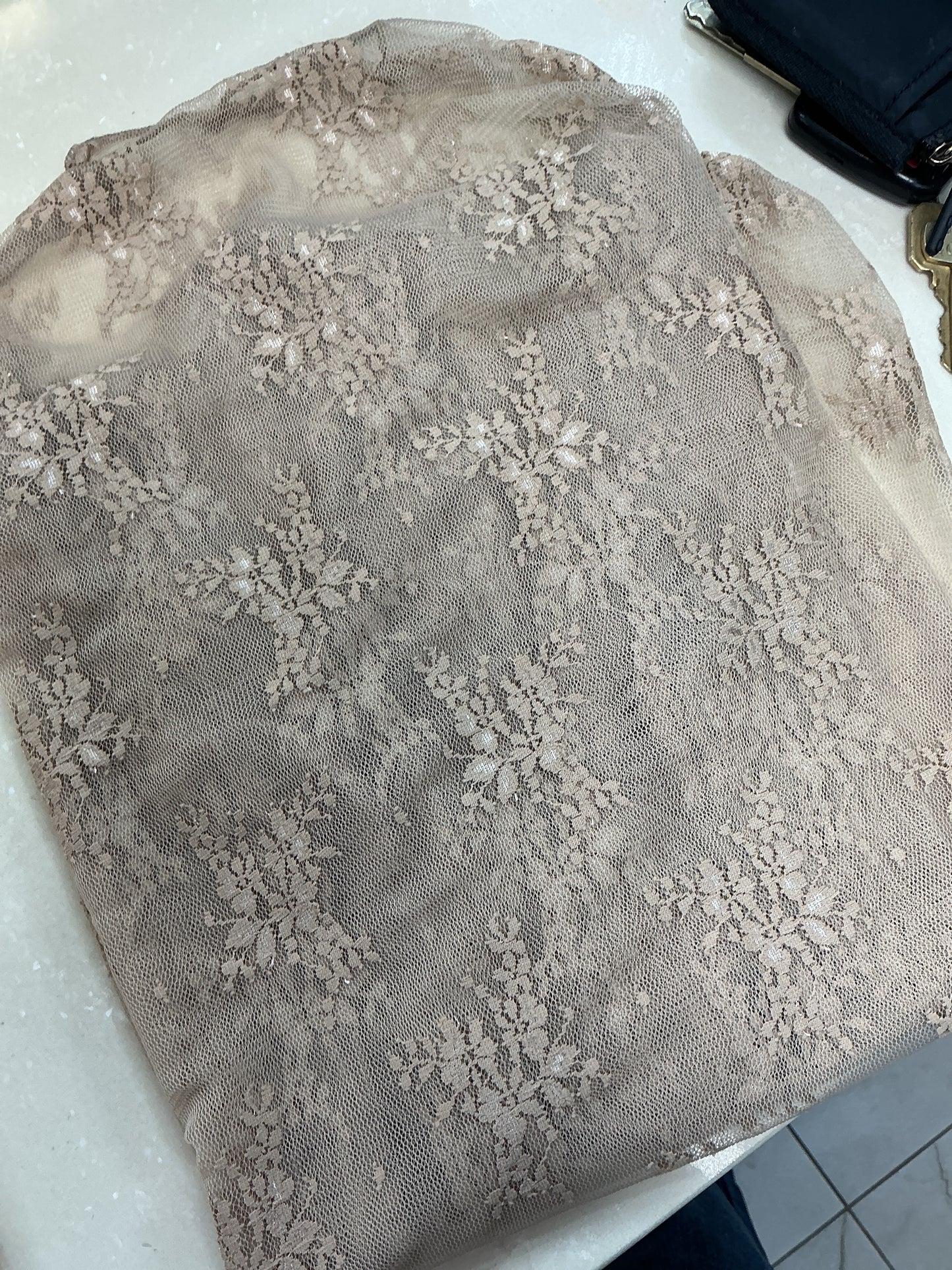 Brown lace top