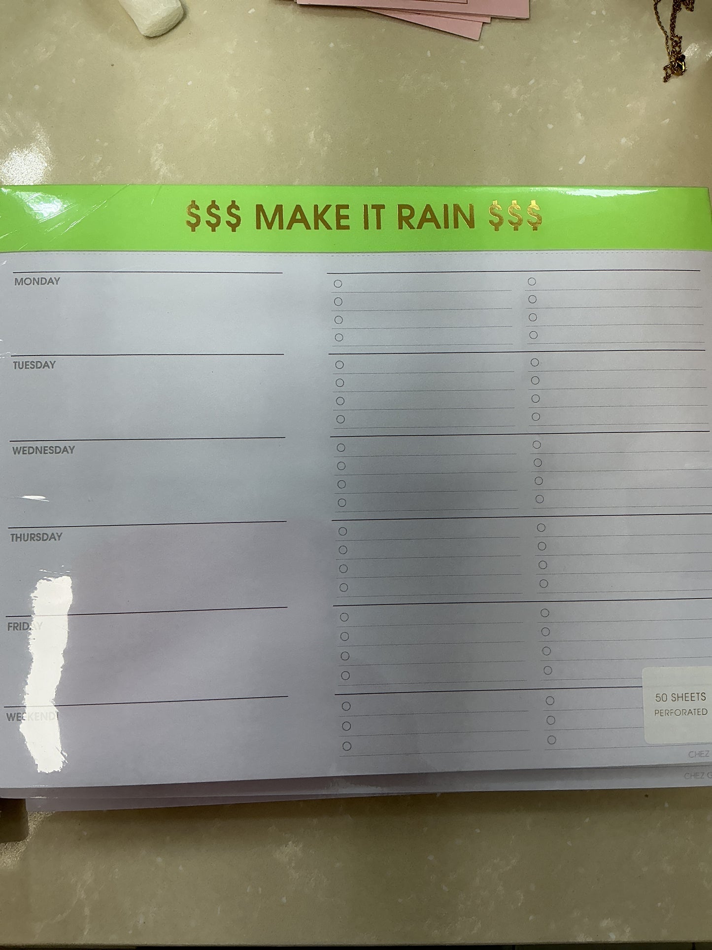 Make it rain planner