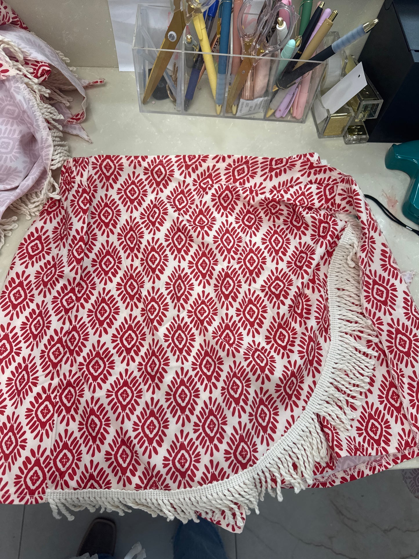 Boho High waist wrap shorts