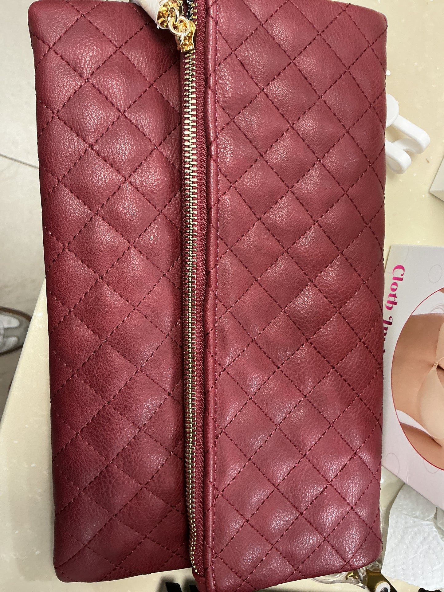 Burgundy purse