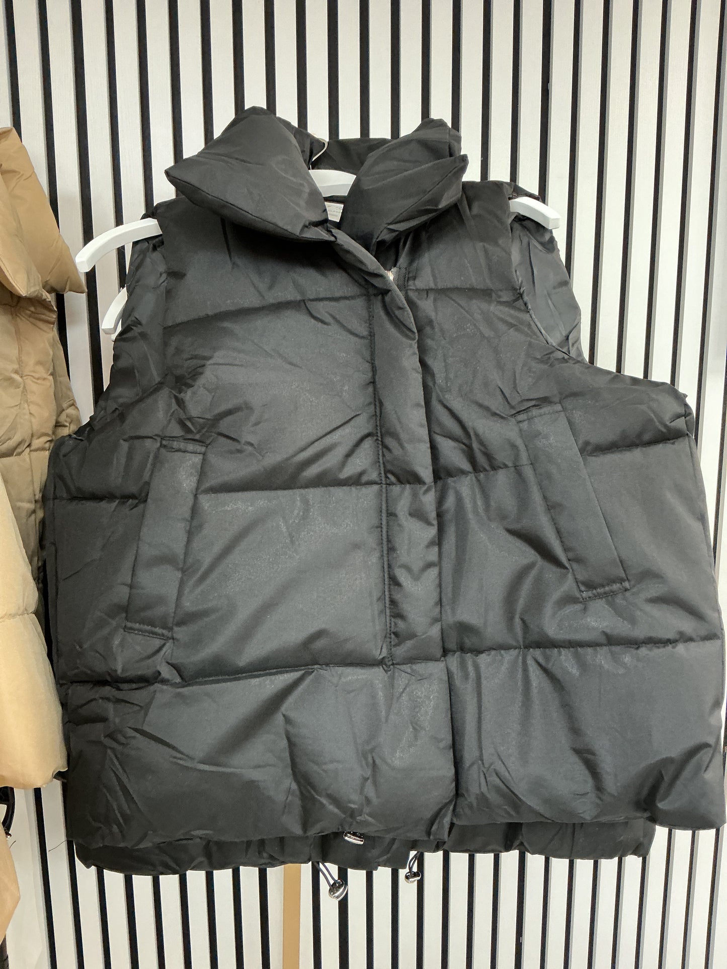 Black puffer jacket