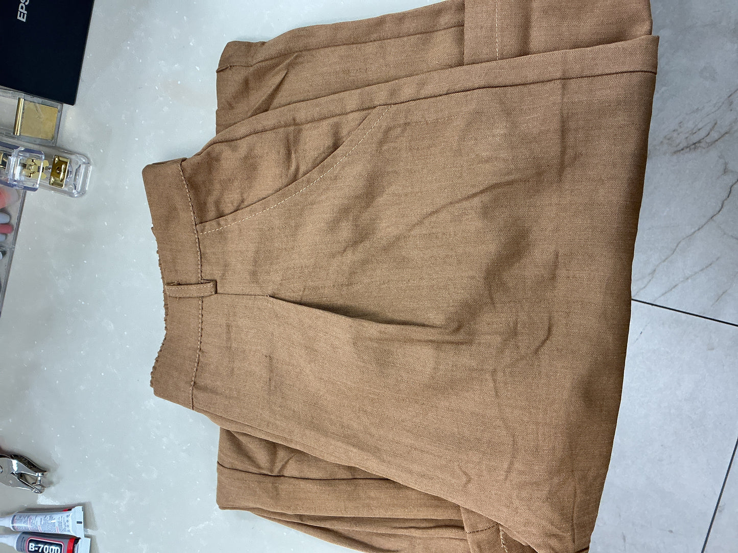 Brown flowy dressy pants