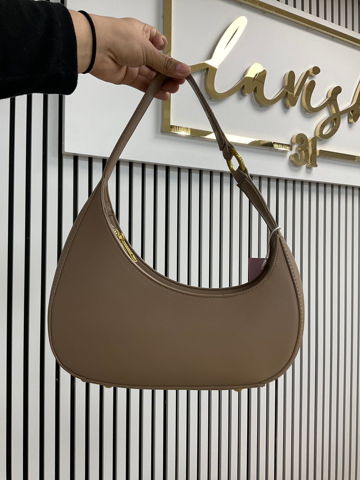 Brown shoulder bag