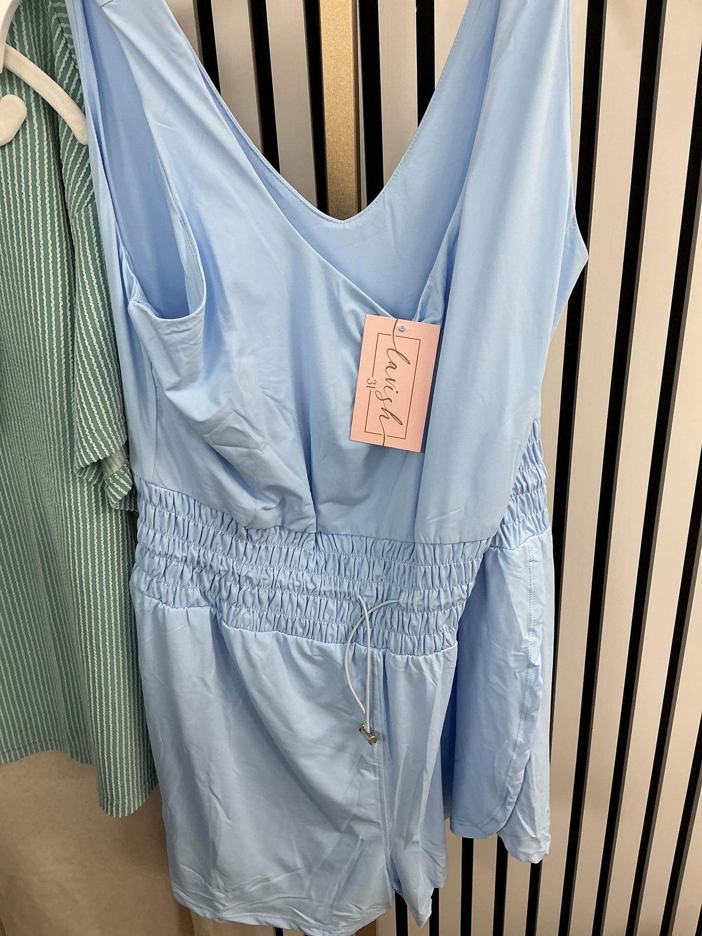 Sky blue romper