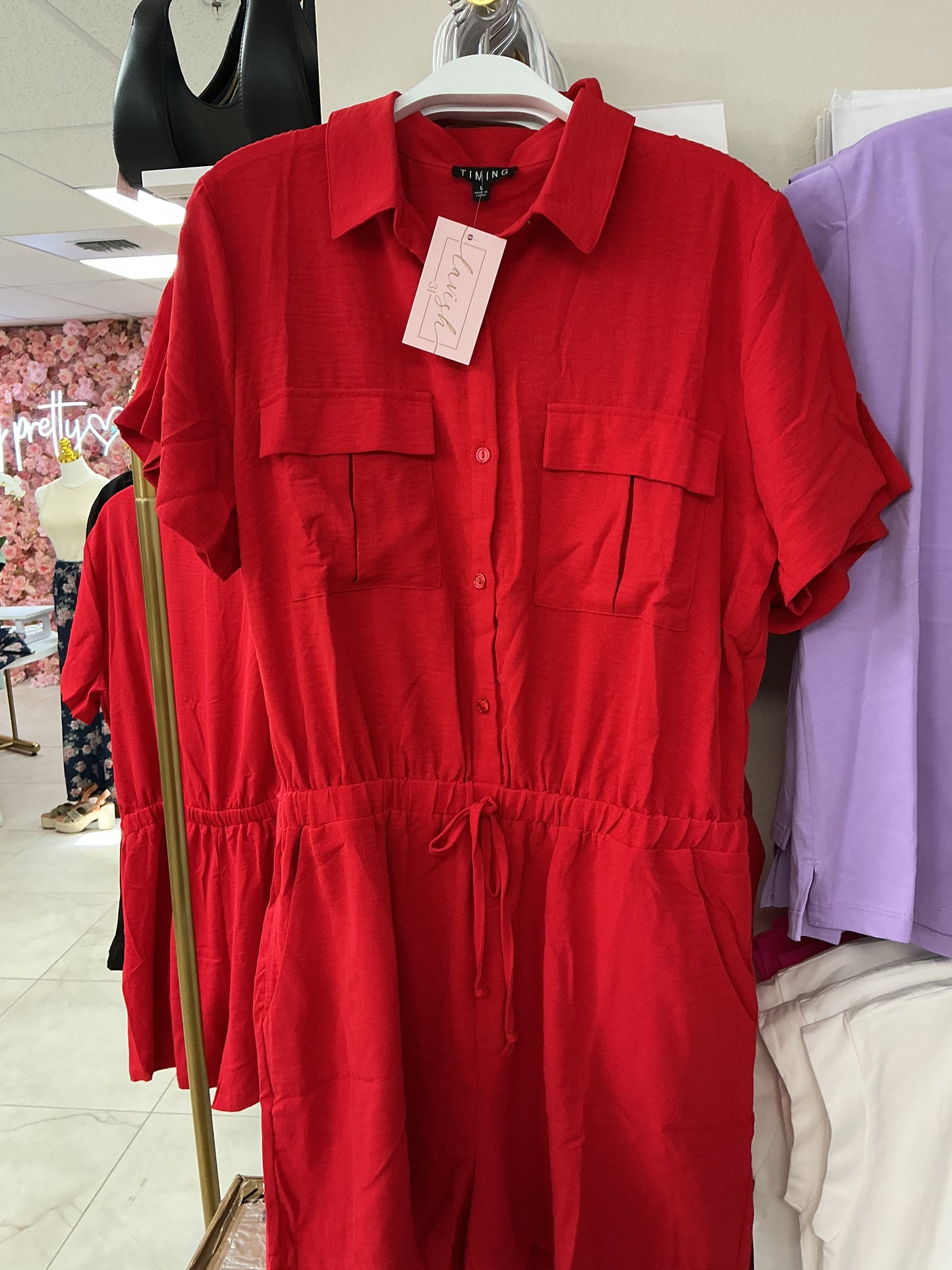 Red romper