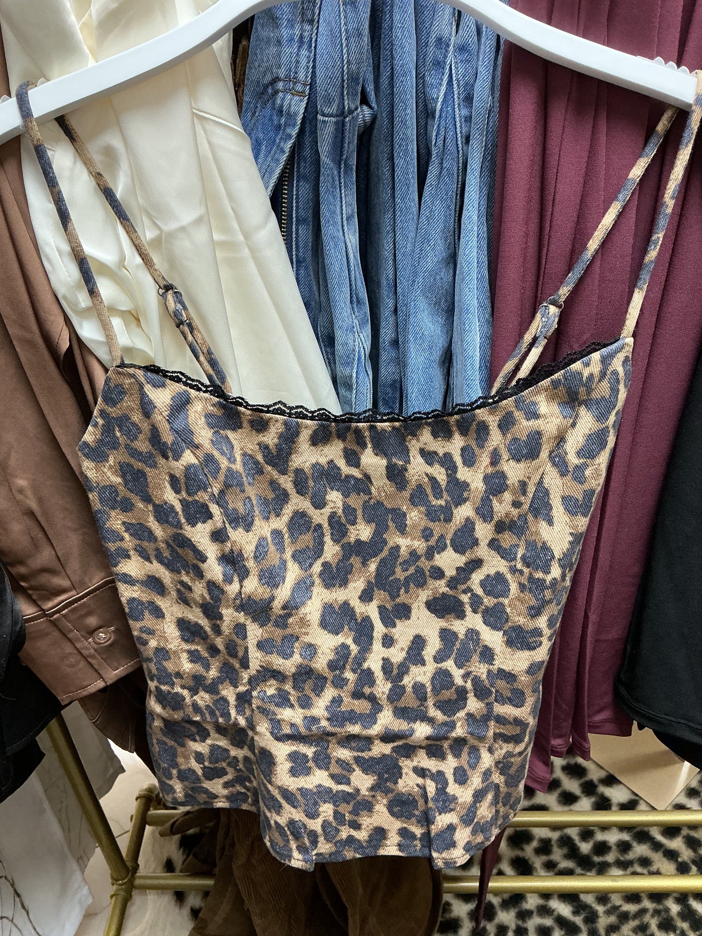 Cheetah tank top