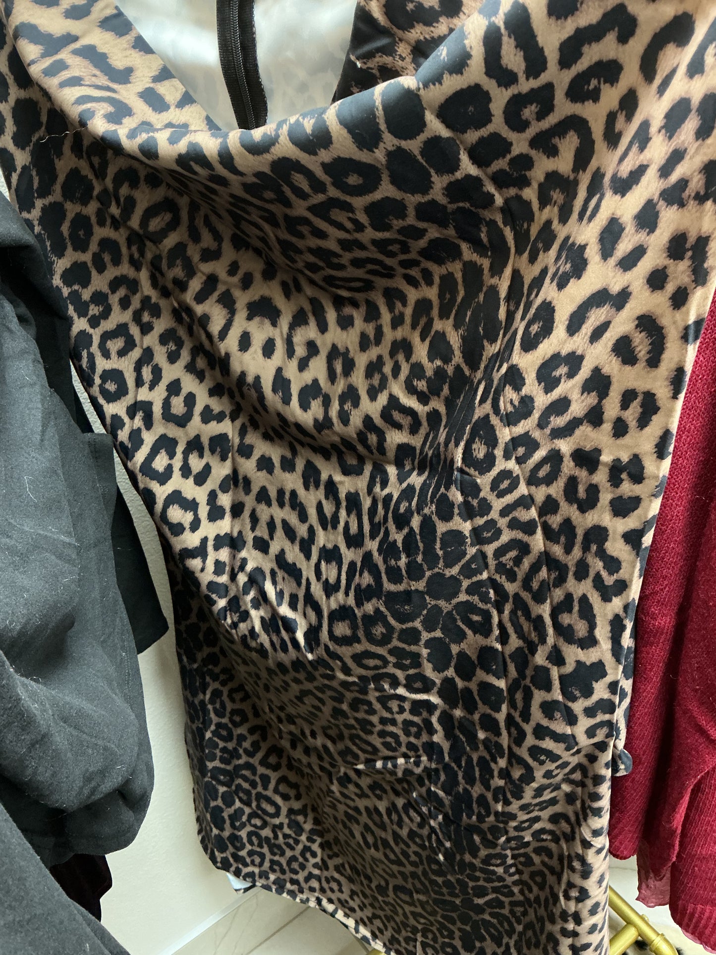 Long cheetah skirt