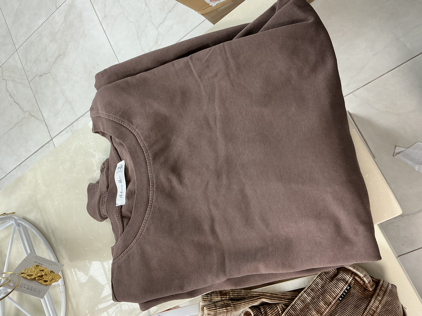 Brown Basic long sleeve