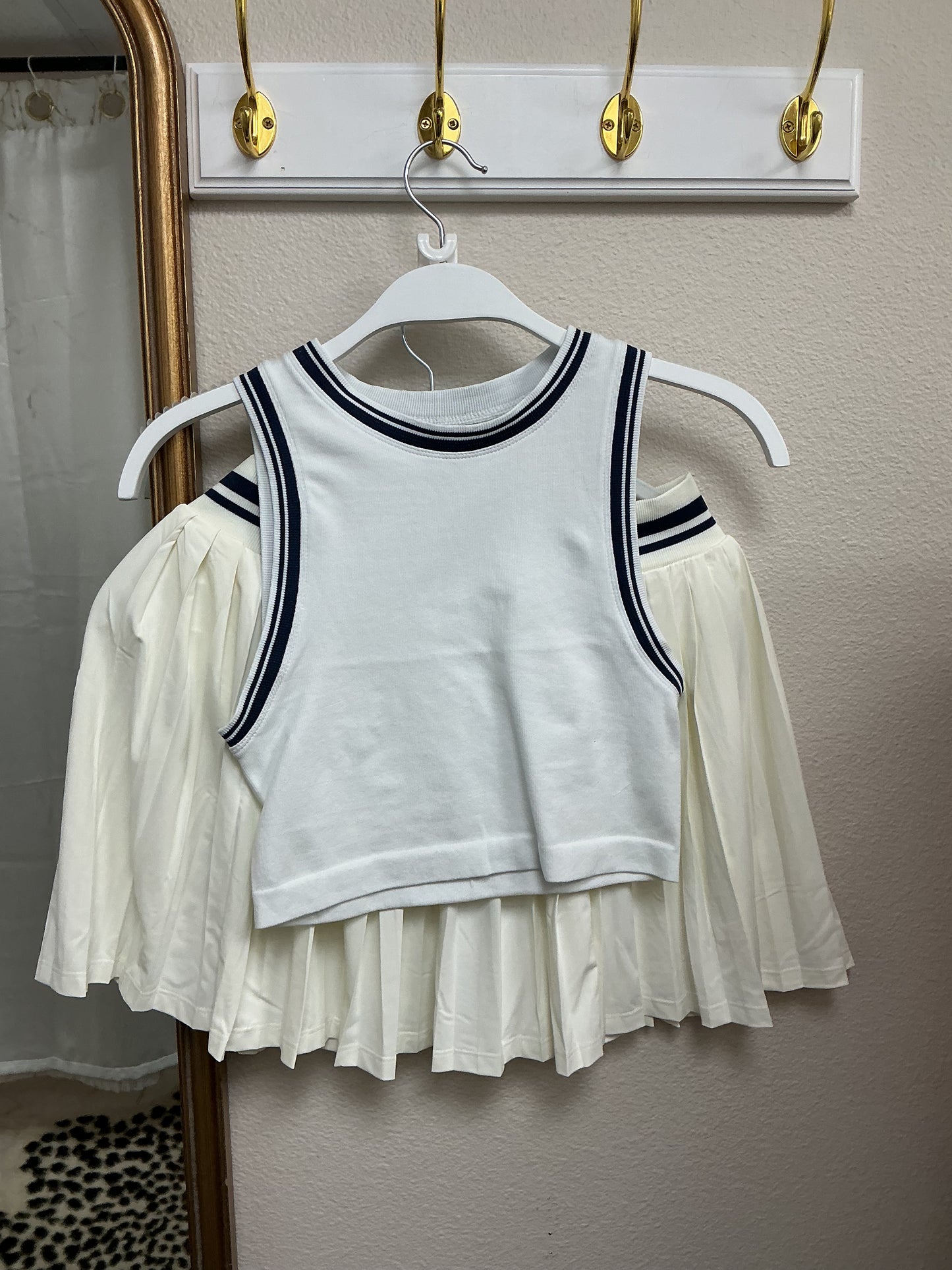 Blue skirt/top set