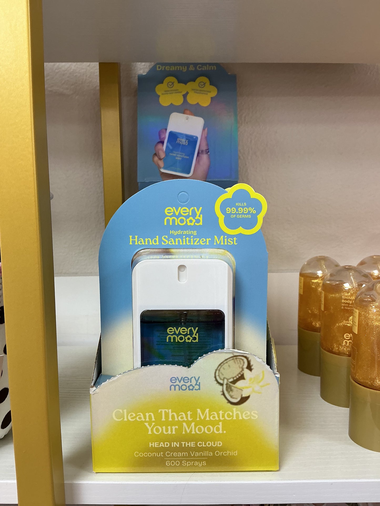 Blue hand sanitizer