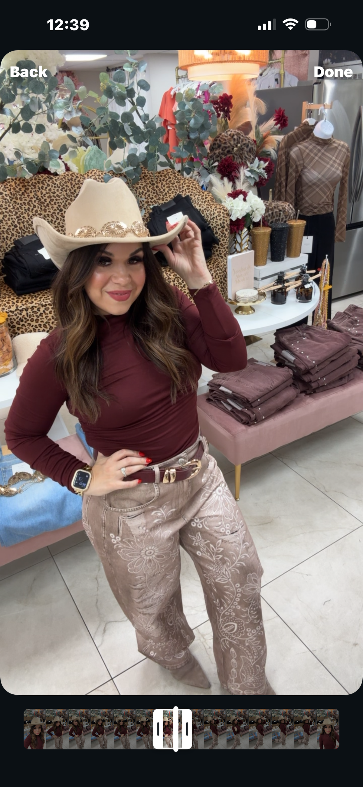 Beige Cowgirl hat