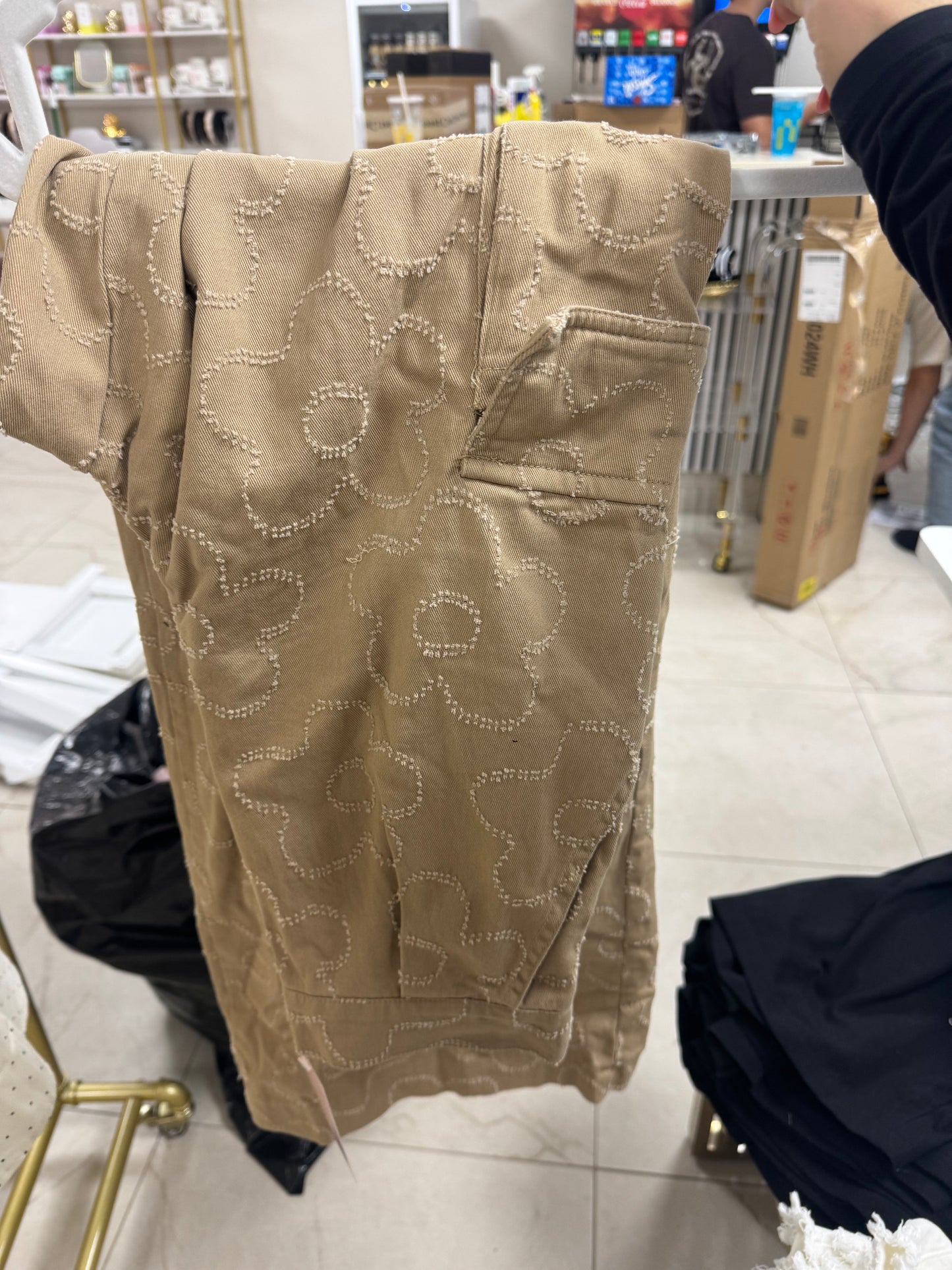 Cargo floral pants