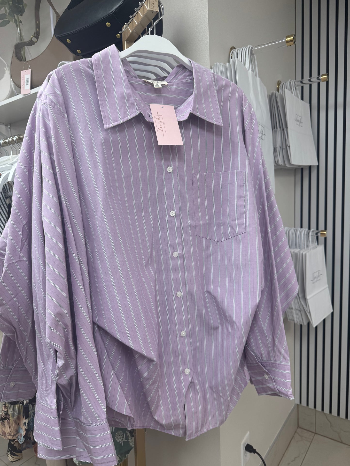Purple strips long sleeve
