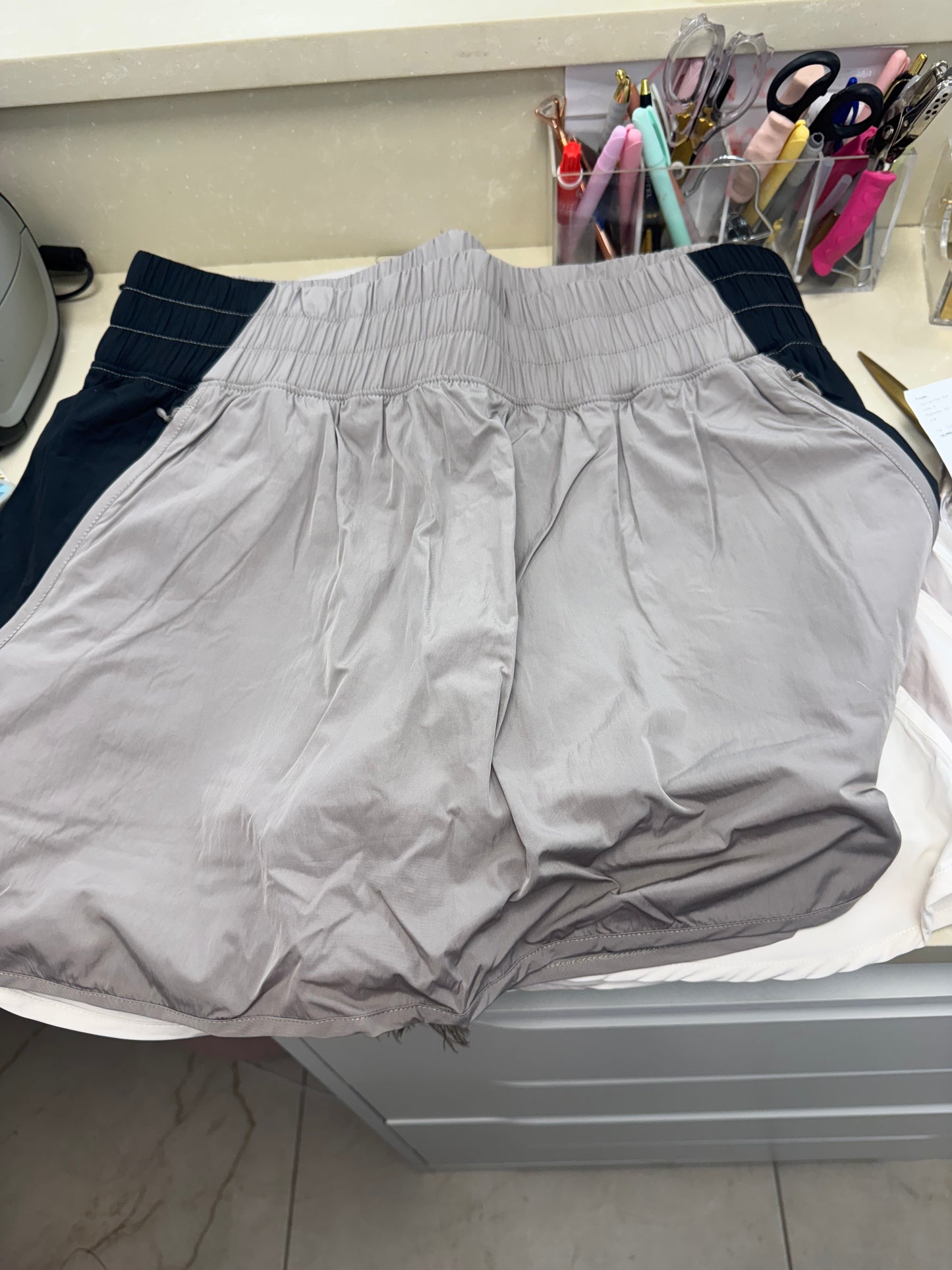 Off white and grey relax skort