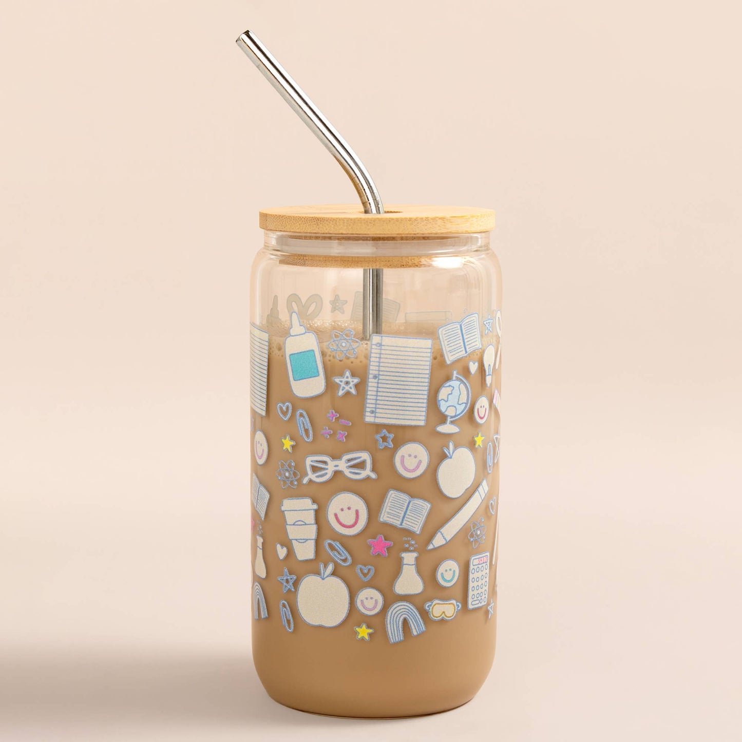 Classroom Icons Glass Can