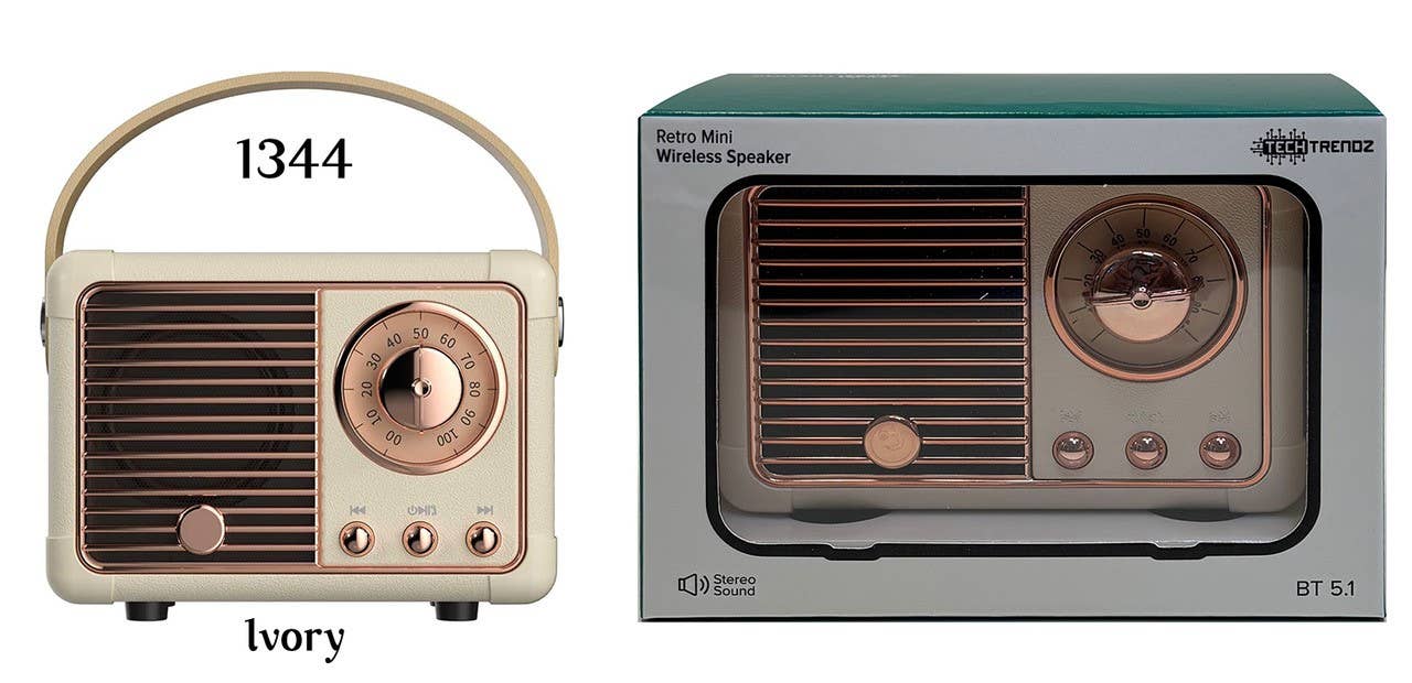 Vintage Bluetooth Speaker:Ivory