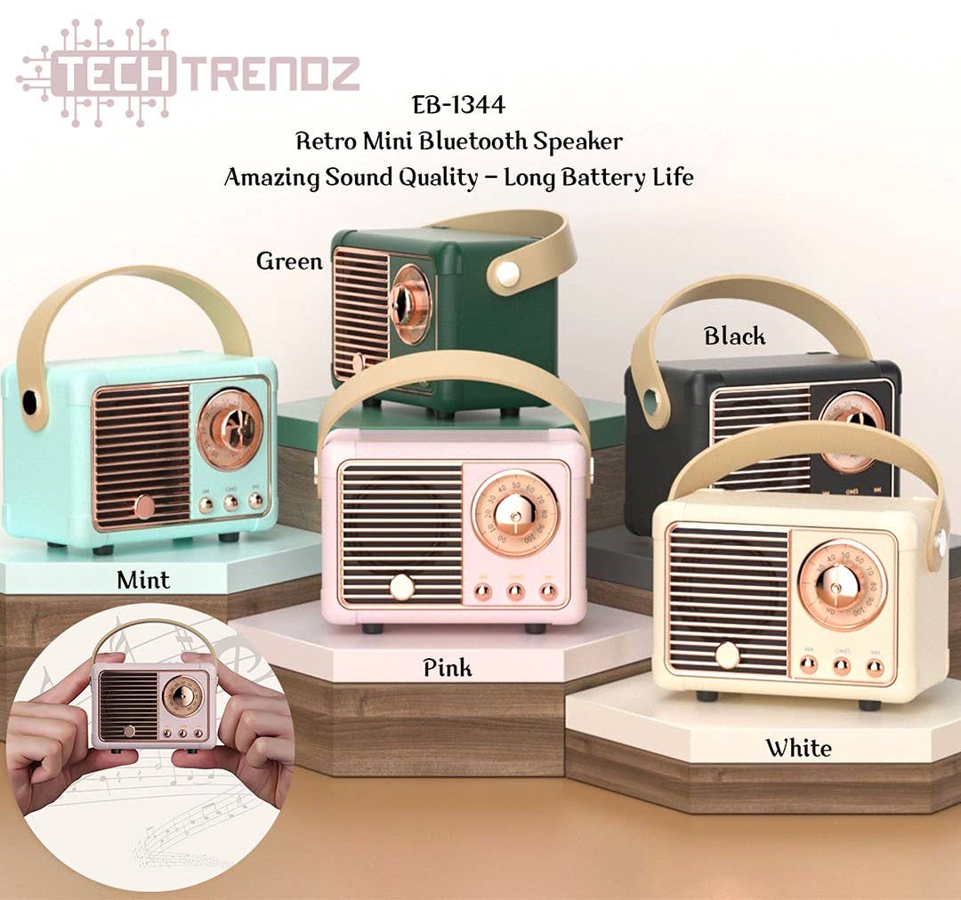 Vintage Bluetooth Speaker:Ivory