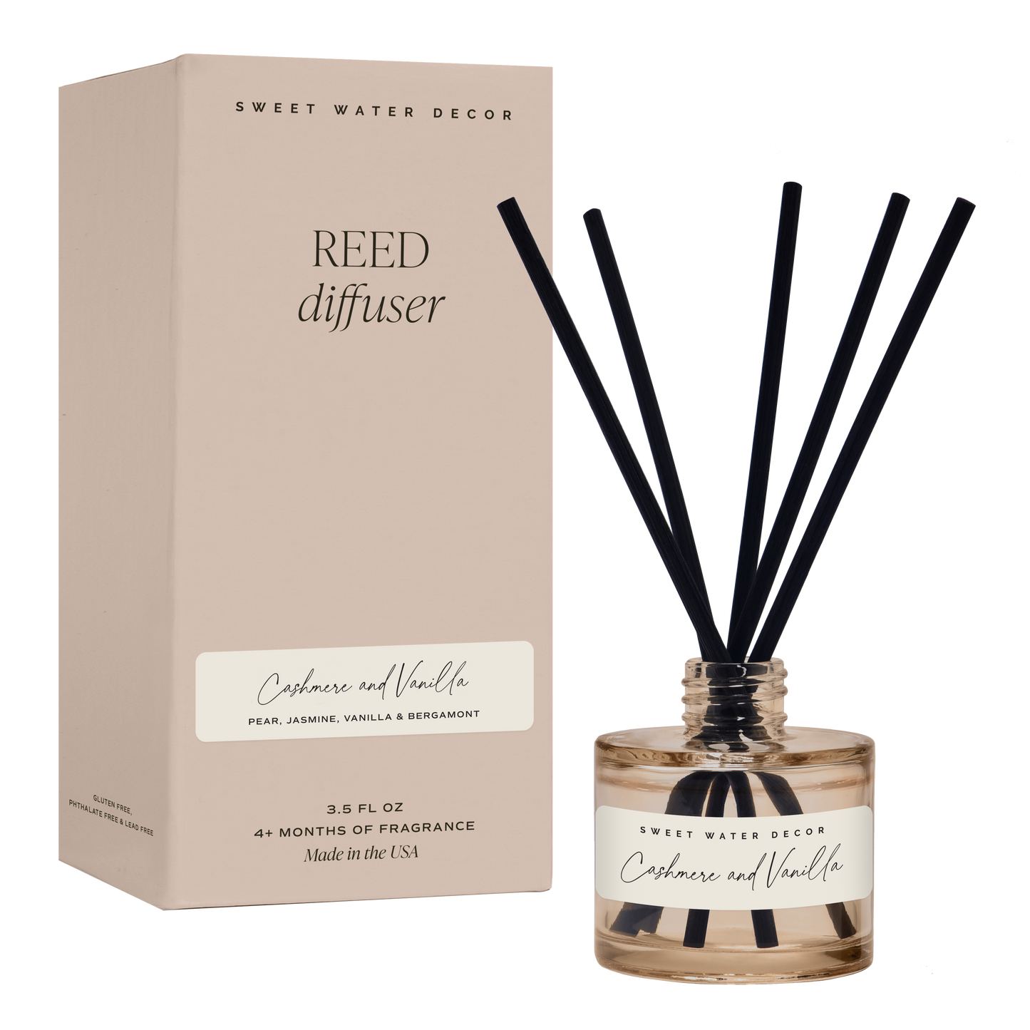 Cashmere and Vanilla Reed Diffuser - Home Decor & Gift